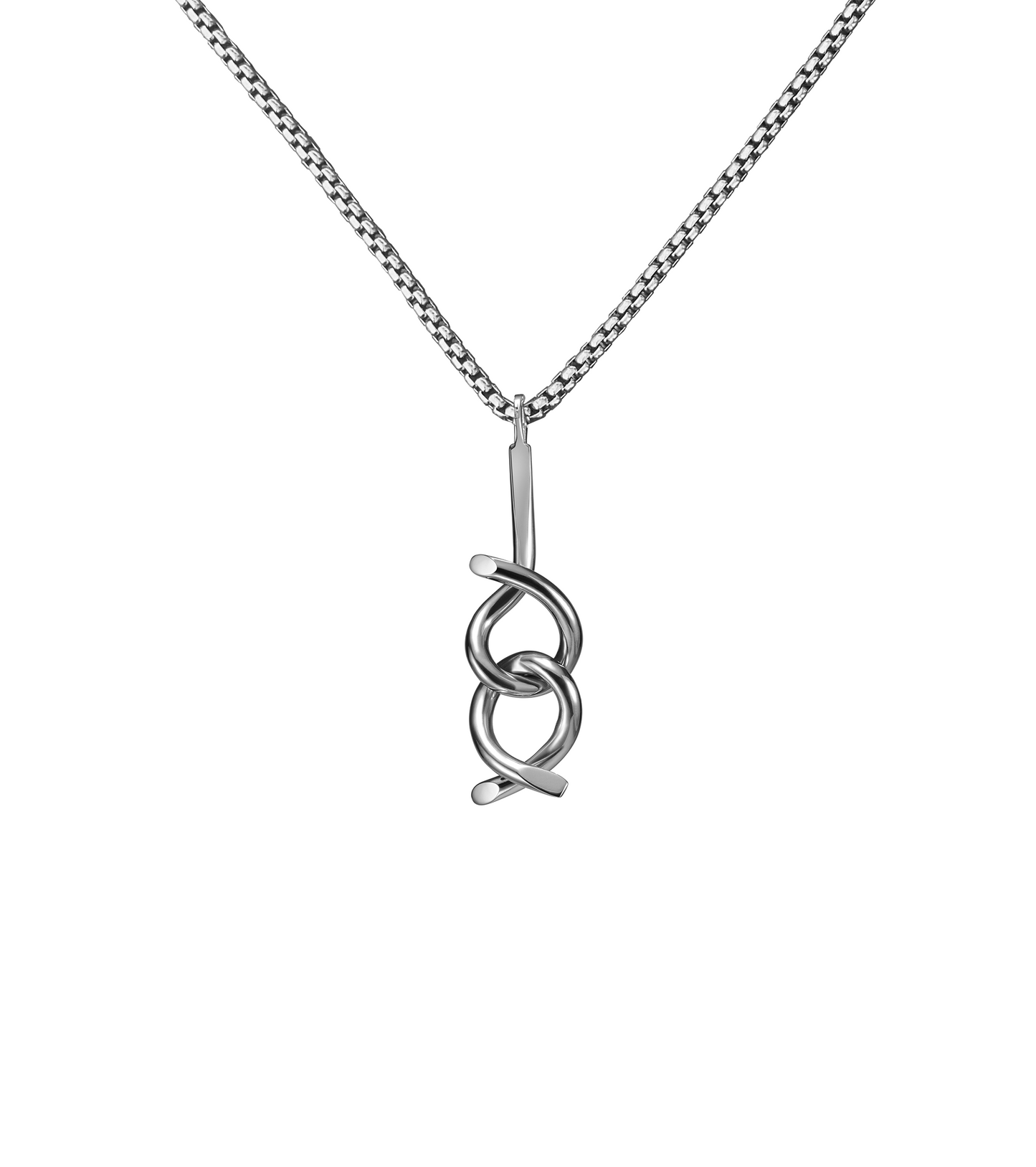Brain teaser necklace, original titanium
