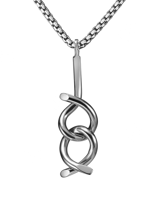 Brain teaser necklace, original titanium